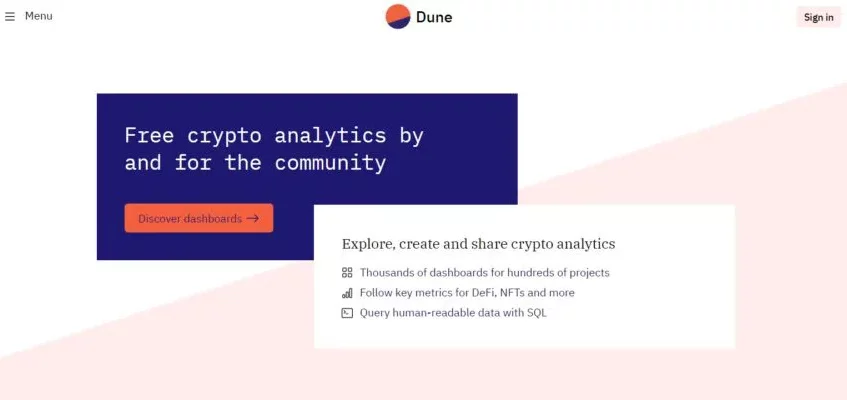 ¿Qué idioma utiliza dune Analytics?