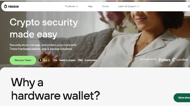 Monedero-de-criptomonedas-anónimo-Trezor-sin-KYC