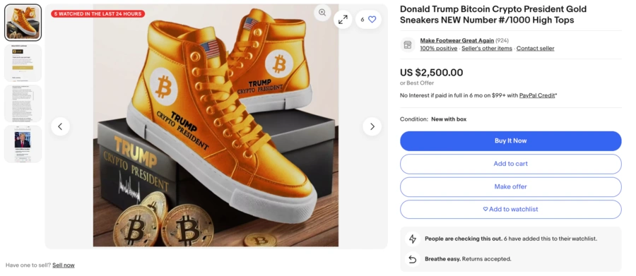 Trump-lanzó-una-línea-de-«criptozapatillas-oficiales»