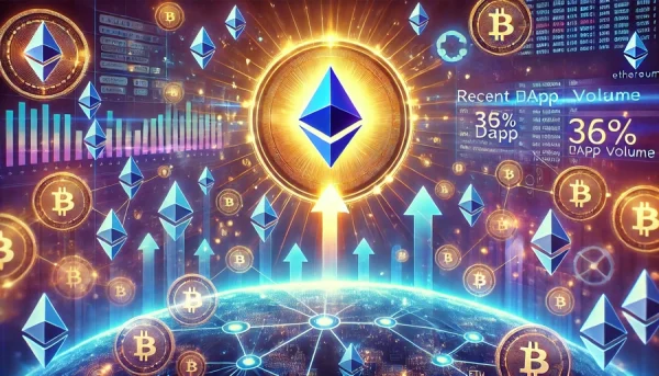 En una semana, el volumen de DApps en Ethereum aumentó un 36%. El precio de ETH aún no sigue la tendencia