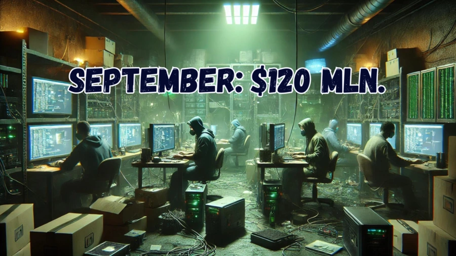 Septiembre 2024 $120 millones perdidos en hackeos de criptomonedas